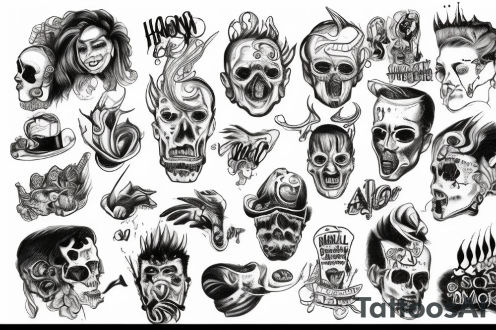 Hell smoke tattoo idea