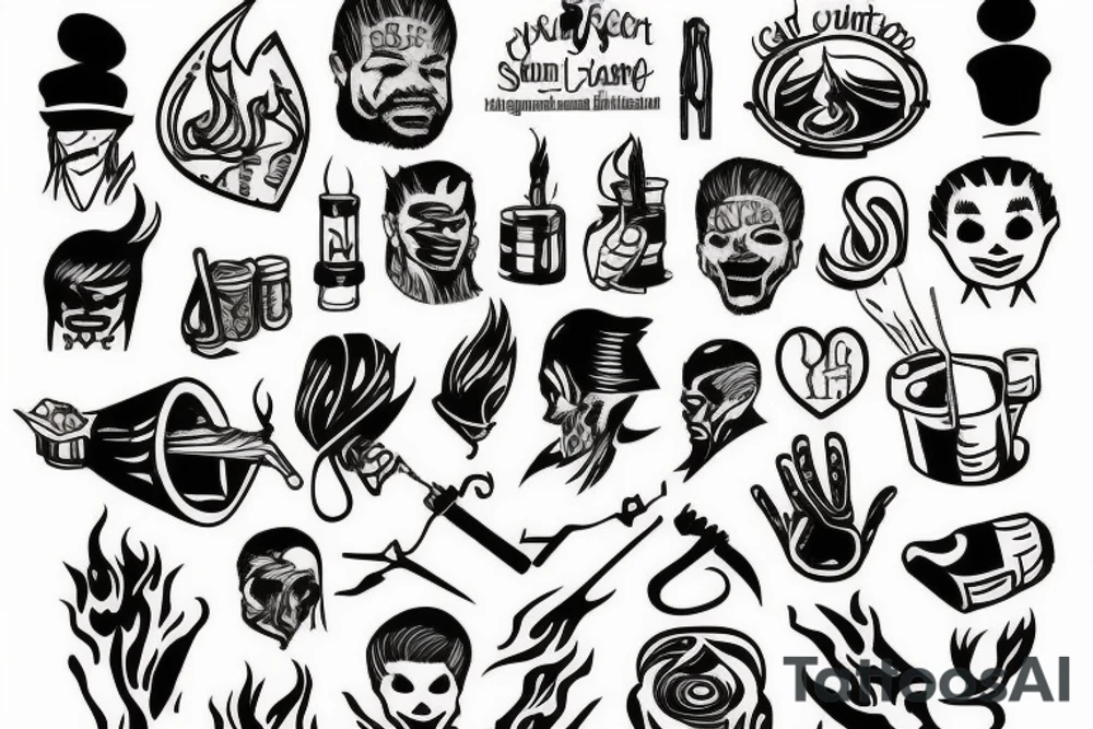 Campfire tattoo idea