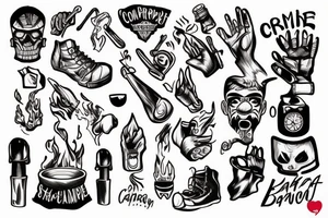 Campfire tattoo idea