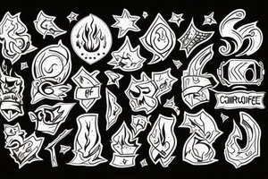 Campfire tattoo idea