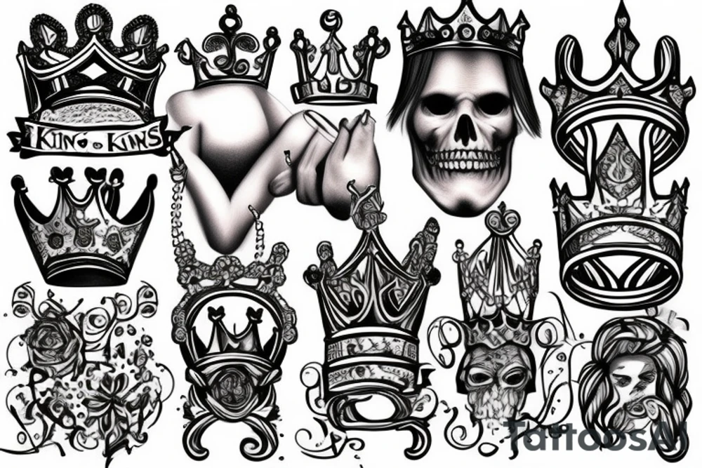 King's crowns tattoo idea