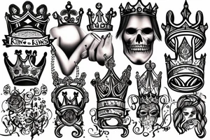 King's crowns tattoo idea