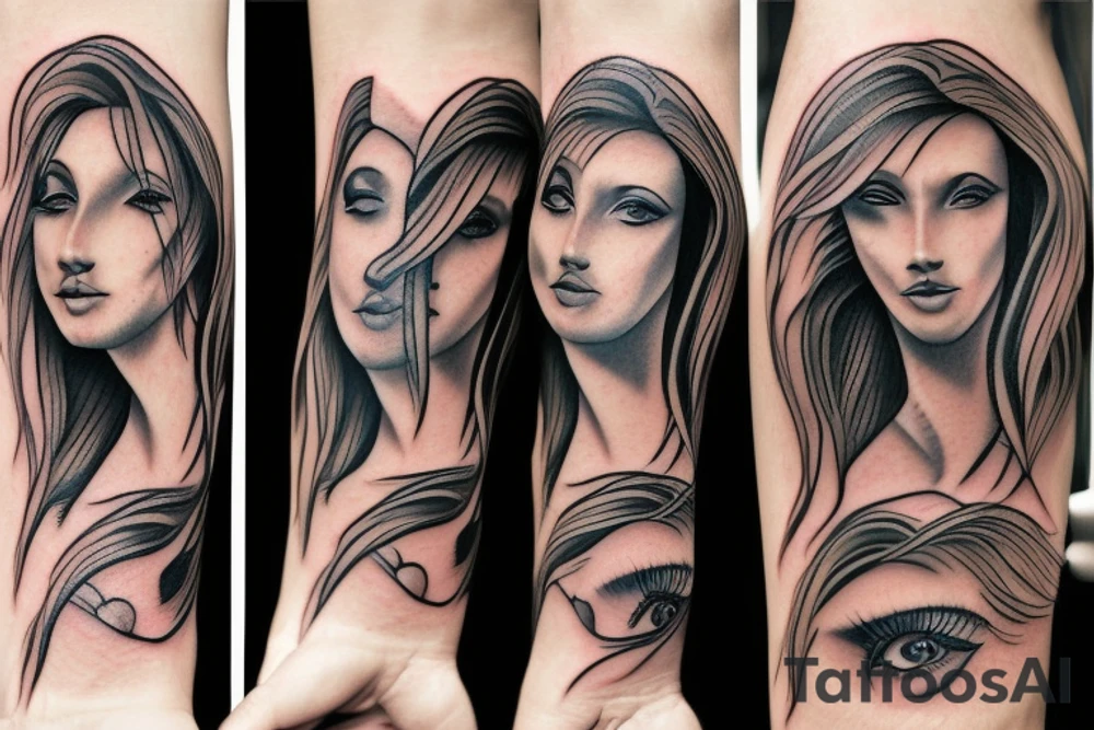 Horse woman tattoo idea