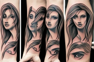 Horse woman tattoo idea