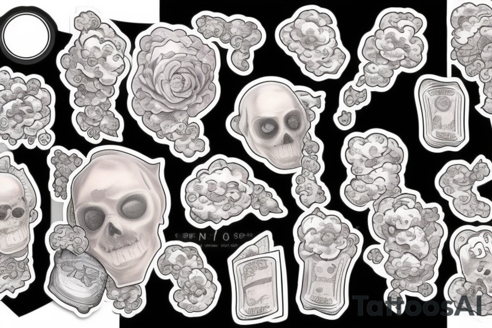 Money clouds tattoo idea