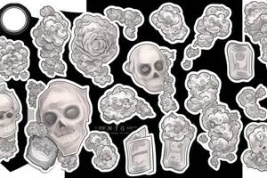 Money clouds tattoo idea
