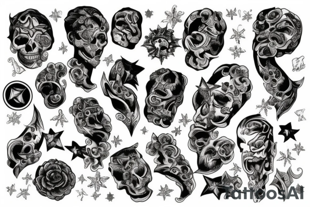 Dollars sky tattoo idea