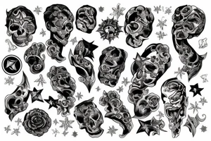 Dollars sky tattoo idea