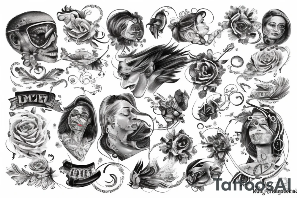 Dollars sky tattoo idea