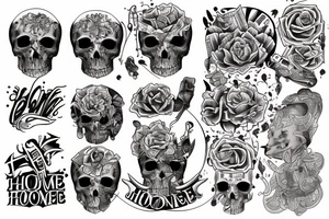 Money home tattoo idea