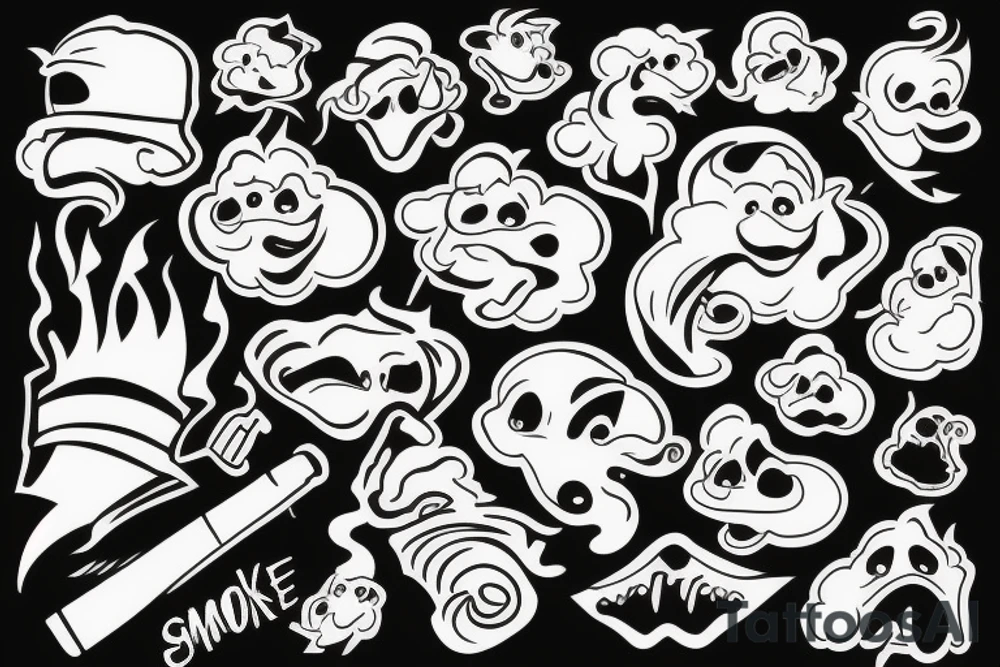 Smoke tattoo idea