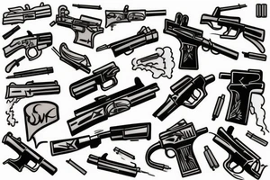 Gun 
Smoke tattoo idea
