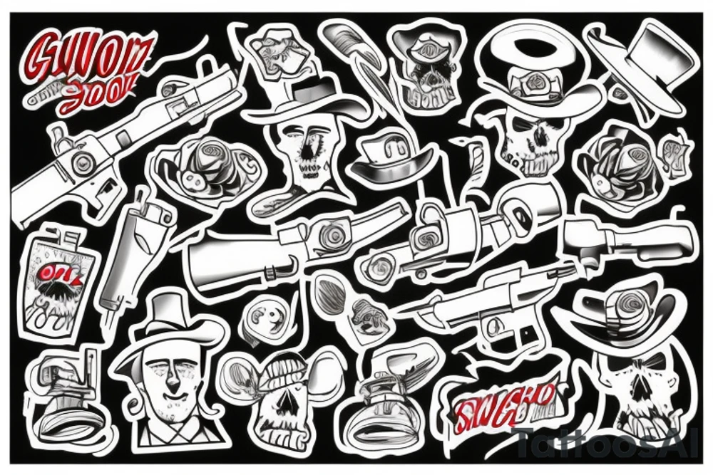 Gun 
Smoke tattoo idea