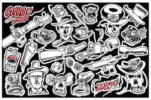Gun 
Smoke tattoo idea