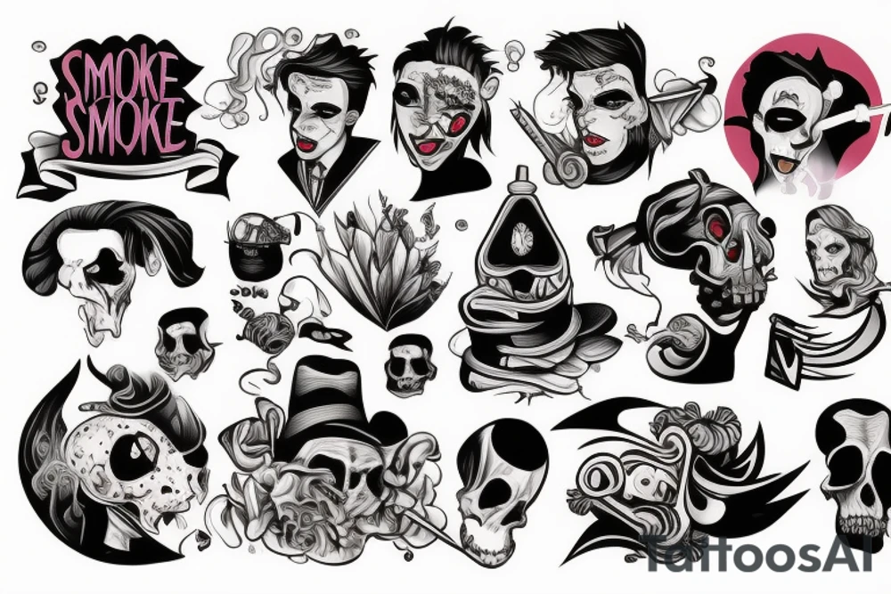 Murder smoke tattoo idea