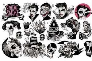 Murder smoke tattoo idea