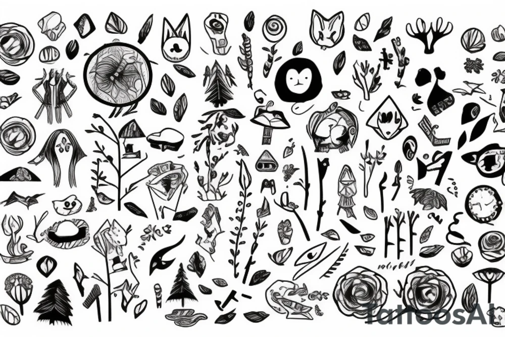 Forest tattoo idea