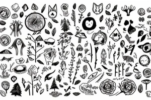 Forest tattoo idea
