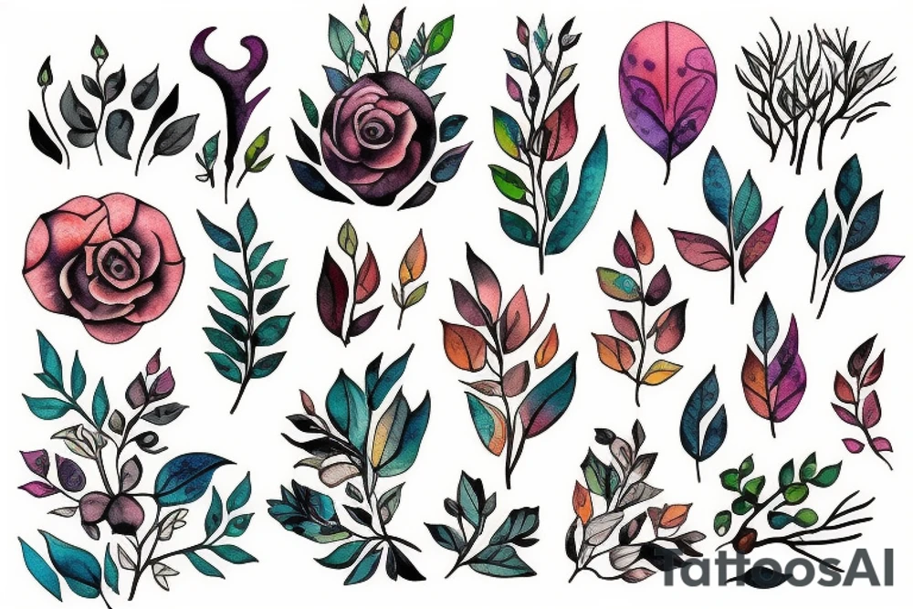 Forest tattoo idea