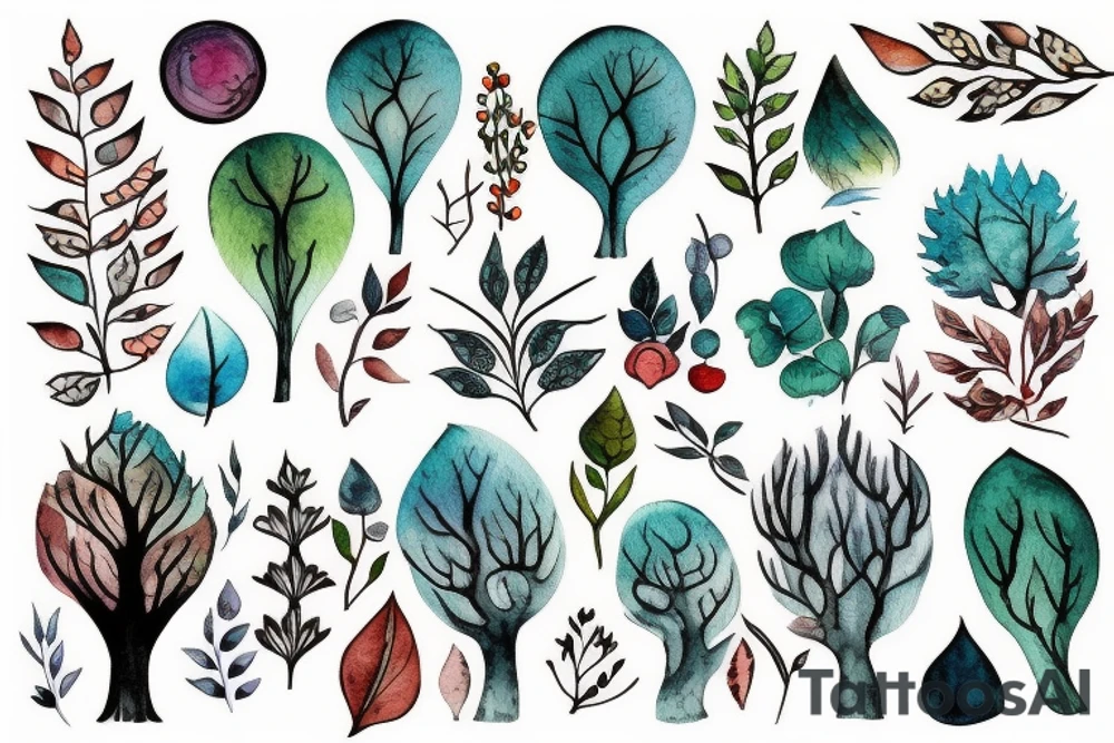 Forest tattoo idea
