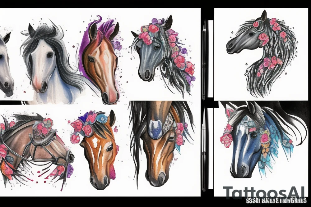Horse stables tattoo idea