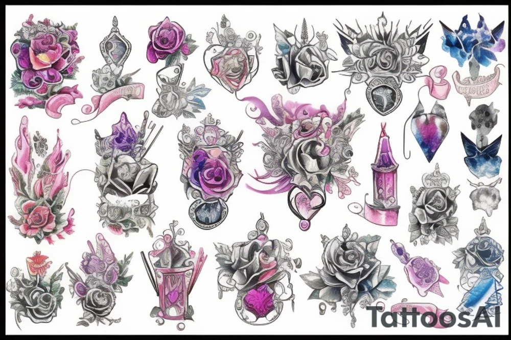 Princess castle tattoo idea