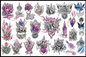 Princess castle tattoo idea