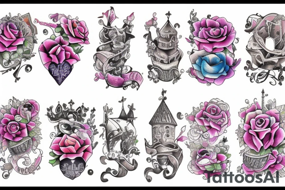 Princess castle tattoo idea
