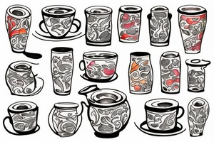 Soup bowl tattoo idea