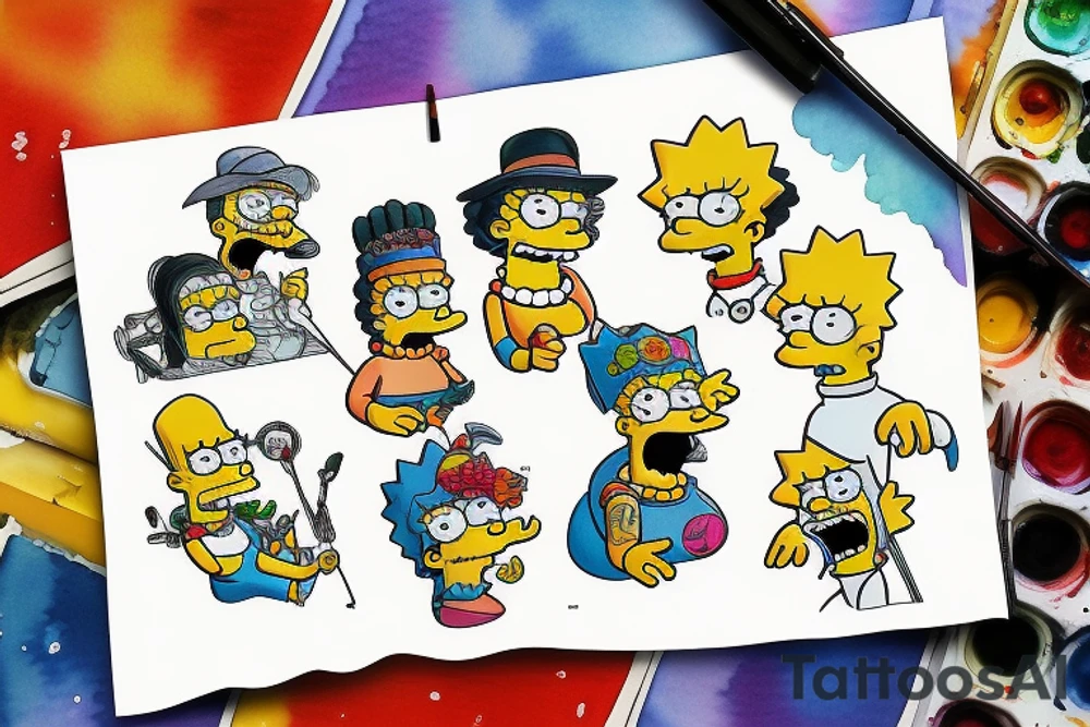 The Simpsons tattoo idea