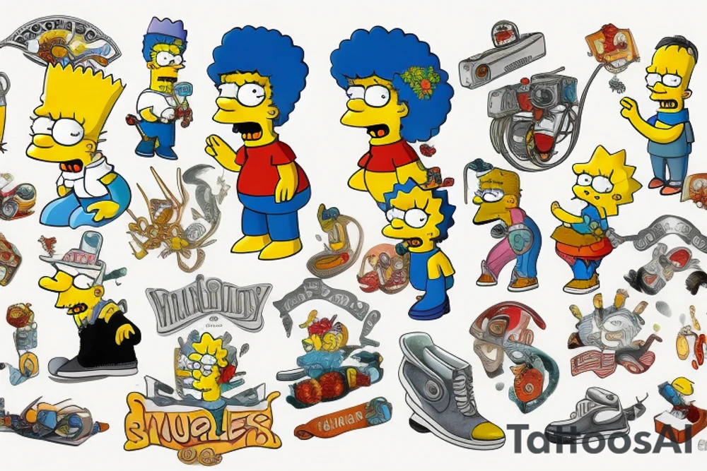 The Simpsons tattoo idea