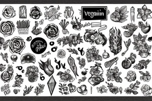 Vegan symbol tattoo idea