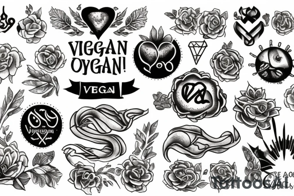 Vegan symbol tattoo idea