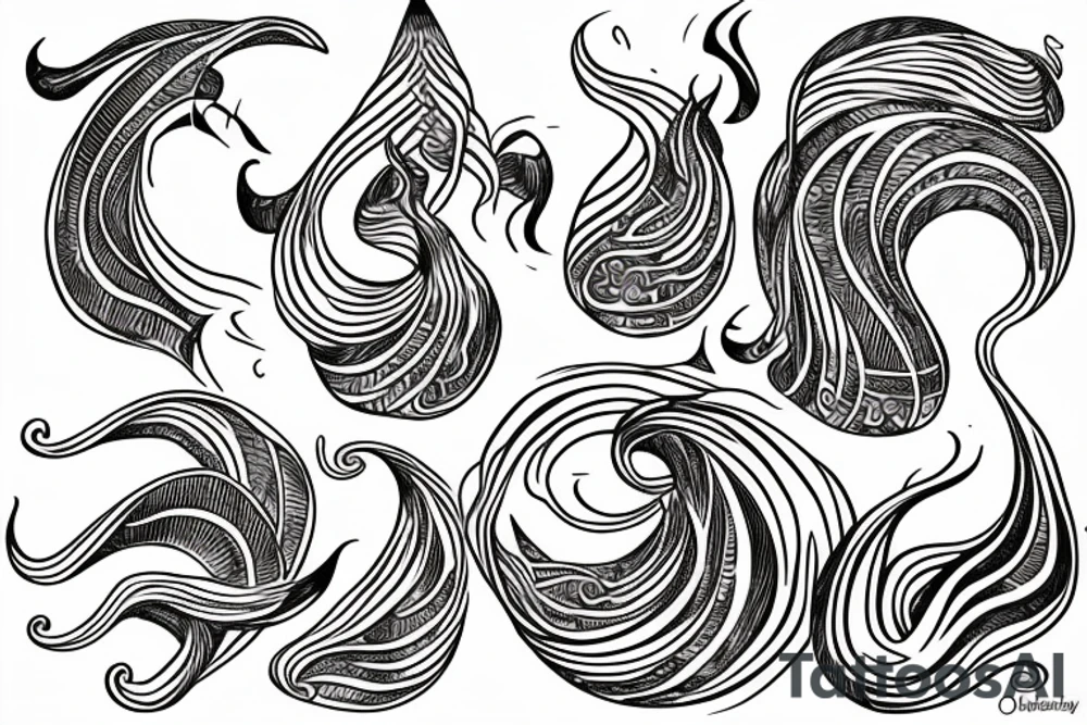 Sirens (from oddysey) shaping a sound wave tattoo idea