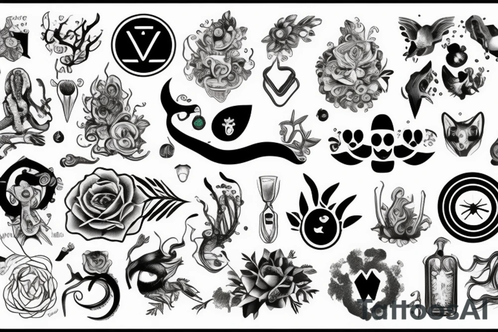 Vegan symbol tattoo idea