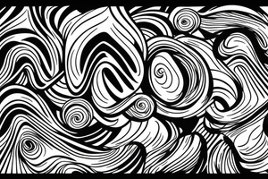 Waveform transforming into galaxies tattoo idea