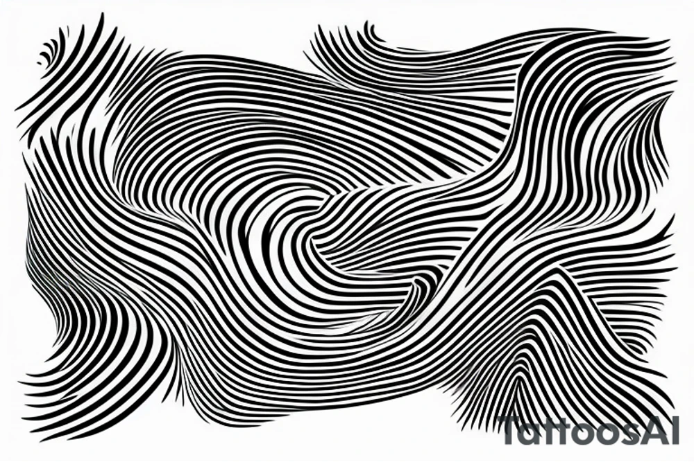 Waveform transforming into a car tattoo idea