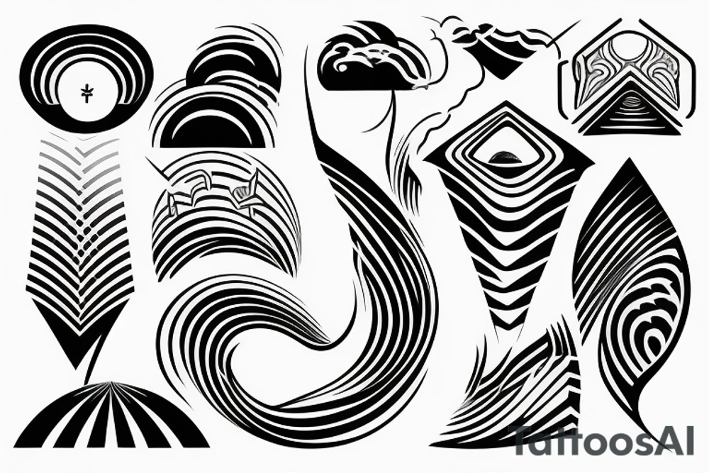 Waveform transforming into a car tattoo idea
