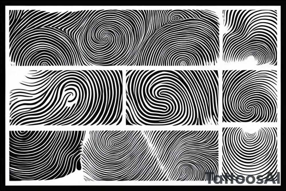 Sound waveform spiral tattoo idea