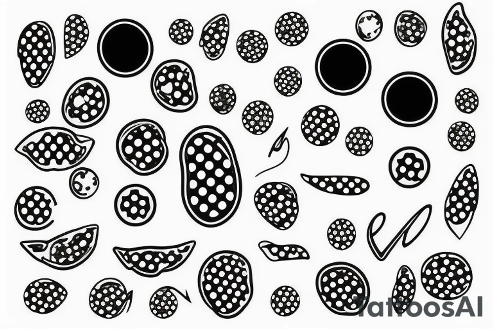 Dots 2 simple tattoo idea