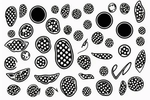Dots 2 simple tattoo idea