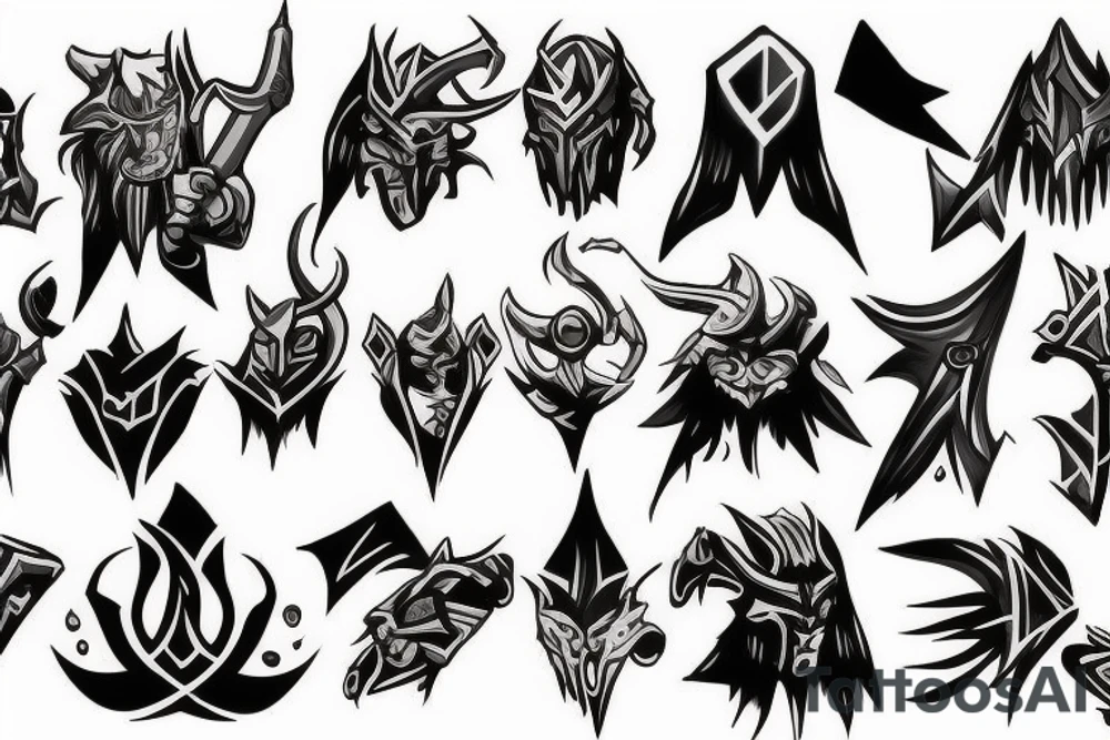 Dota 2 simple tattoo idea