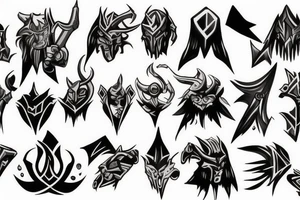 Dota 2 simple tattoo idea