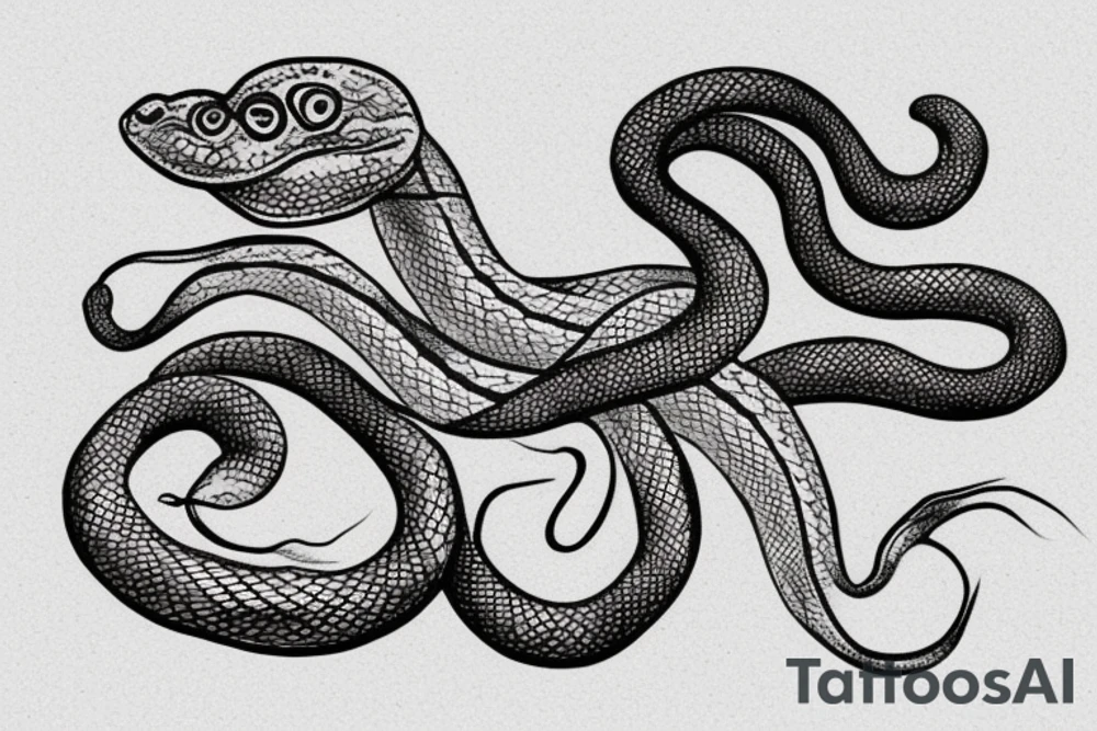 Small cute snake
Red tattoo idea