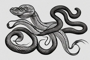 Small cute snake
Red tattoo idea