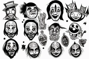 King and the Clown In pot tattoo idea