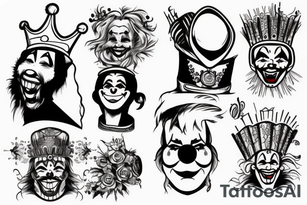 King and the Clown tattoo idea