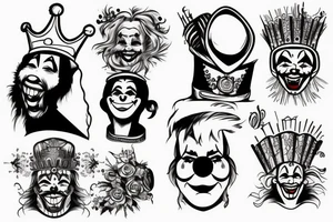 King and the Clown tattoo idea