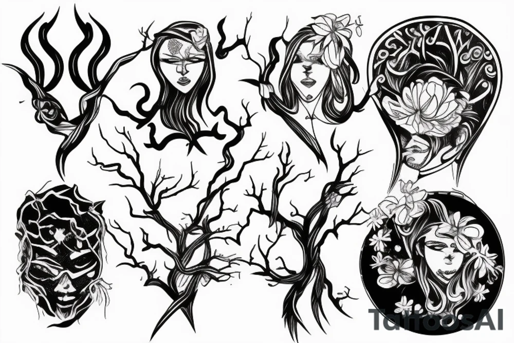 fool and lightning tattoo idea