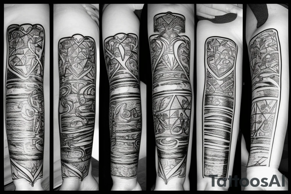 Love in glass tattoo idea